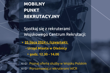 Zostań żołnierzem - rekrutacja w mobilnym punkcie w Oleśnicy